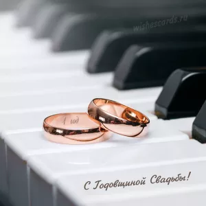 Открытка с годовщиной свадьбы скачать бесплатно на сайте WishesCards.ru