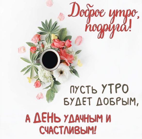 Скачать бесплатно Бесплатная электронная картинка доброе утро подруга на сайте WishesCards.ru