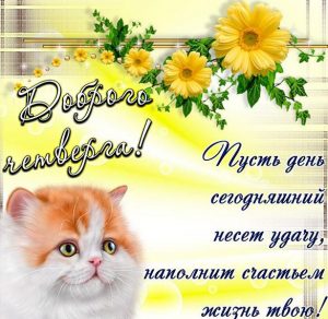 Скачать бесплатно Бесплатная электронная открытка доброго четверга на сайте WishesCards.ru