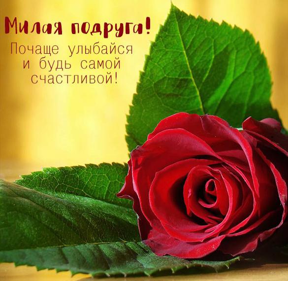 Скачать бесплатно Бесплатная открытка подруге на сайте WishesCards.ru