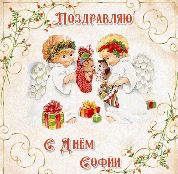 Скачать бесплатно Бесплатная открытка с днем Софии на сайте WishesCards.ru