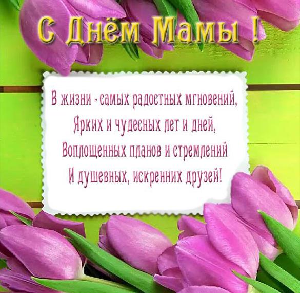 Скачать бесплатно Бесплатная поздравительная открытка с днем мамы на сайте WishesCards.ru