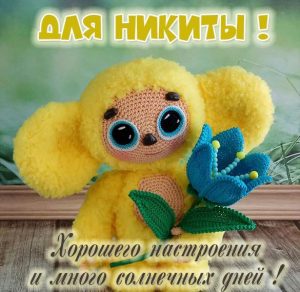 Скачать бесплатно Детская картинка с именем Никита на сайте WishesCards.ru