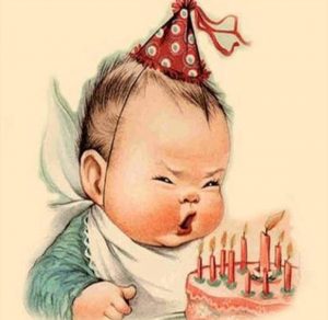 Скачать бесплатно Дореволюционная красивая открытка с днем рождения мужчине на сайте WishesCards.ru