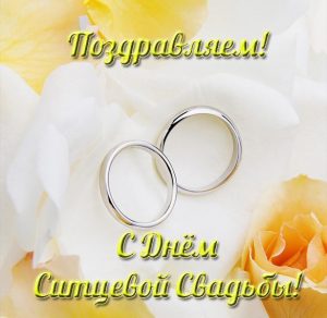 Скачать бесплатно Электронная открытка с днем ситцевой свадьбы на сайте WishesCards.ru