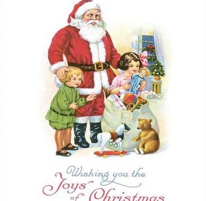 Скачать бесплатно Электронная открытка в старом стиле с Новым Годом и Рождеством на сайте WishesCards.ru