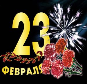 Скачать бесплатно Электронная советская открытка с 23 февраля в картинке на сайте WishesCards.ru