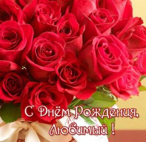 Скачать бесплатно Фото открытка любимому с днем рождения на сайте WishesCards.ru