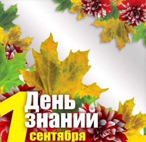 Скачать бесплатно Фото открытка на день знаний на сайте WishesCards.ru