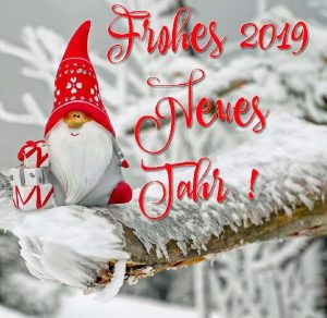 Скачать бесплатно Фото открытка с Новым Годом в немецком стиле на сайте WishesCards.ru