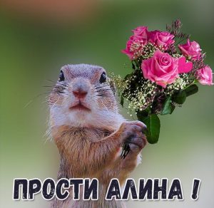 Скачать бесплатно Картинка Алина прости на сайте WishesCards.ru