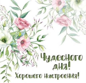 Скачать бесплатно Картинка чудесного дня и хорошего настроения на сайте WishesCards.ru