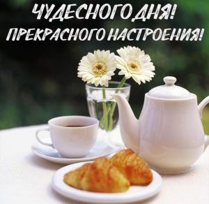 Скачать бесплатно Картинка чудесного дня и прекрасного настроения на сайте WishesCards.ru