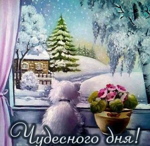 Скачать бесплатно Картинка чудесного дня зима на сайте WishesCards.ru