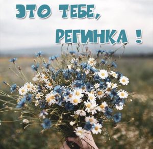 Скачать бесплатно Картинка для Регинки на сайте WishesCards.ru