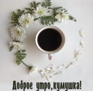 Скачать бесплатно Картинка доброе утро кумушка на сайте WishesCards.ru
