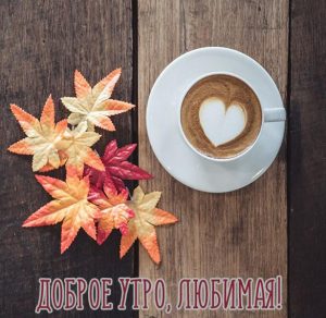 Скачать бесплатно Картинка доброе утро любимая осень на сайте WishesCards.ru
