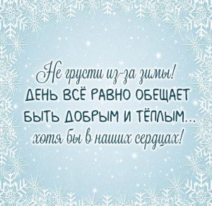 Скачать бесплатно Картинка доброго зимнего дня новая необычная на сайте WishesCards.ru