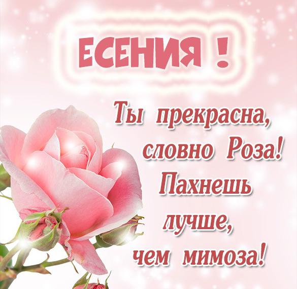 Скачать бесплатно Картинка Есении на сайте WishesCards.ru