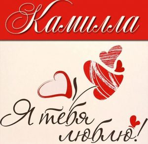 Скачать бесплатно Картинка Камилла я тебя люблю на сайте WishesCards.ru