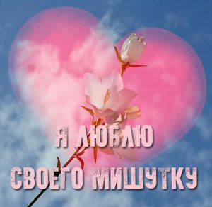 Скачать бесплатно Картинка люблю своего Мишутку на сайте WishesCards.ru