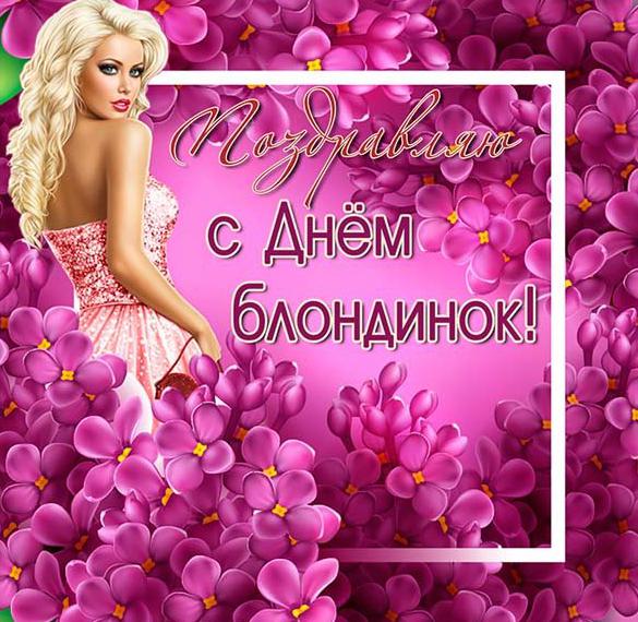 Скачать бесплатно Картинка на всемирный день блондинок на сайте WishesCards.ru