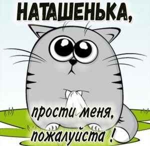 Скачать бесплатно Картинка Наташенька прости меня пожалуйста на сайте WishesCards.ru