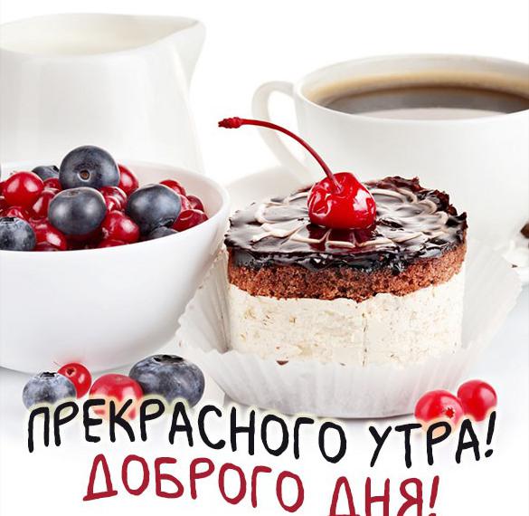 Скачать бесплатно Картинка прекрасного утра и доброго дня на сайте WishesCards.ru