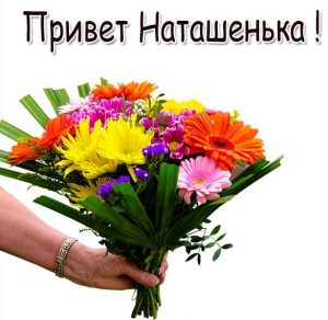 Скачать бесплатно Картинка привет Наташенька на сайте WishesCards.ru