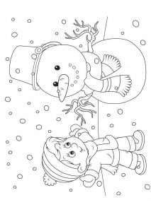 Скачать бесплатно Картинка раскраска на новогоднюю тему на сайте WishesCards.ru