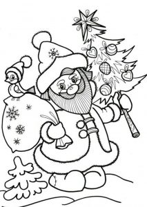 Скачать бесплатно Картинка раскраска скоро Новый год на сайте WishesCards.ru
