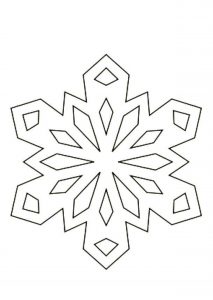 Скачать бесплатно Картинка раскраска снежинок на Новый год на сайте WishesCards.ru