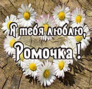 Скачать бесплатно Картинка Ромочка я тебя очень люблю на сайте WishesCards.ru