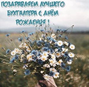 Скачать бесплатно Картинка с днем рождения бухгалтеру женщине на сайте WishesCards.ru