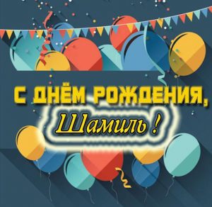 Скачать бесплатно Картинка с днем рождения Шамиль на сайте WishesCards.ru