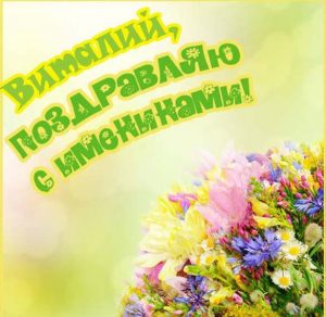 Скачать бесплатно Картинка с днем Виталия на сайте WishesCards.ru