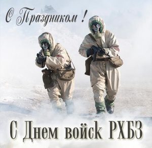 Скачать бесплатно Картинка с днем войск РХБЗ на сайте WishesCards.ru
