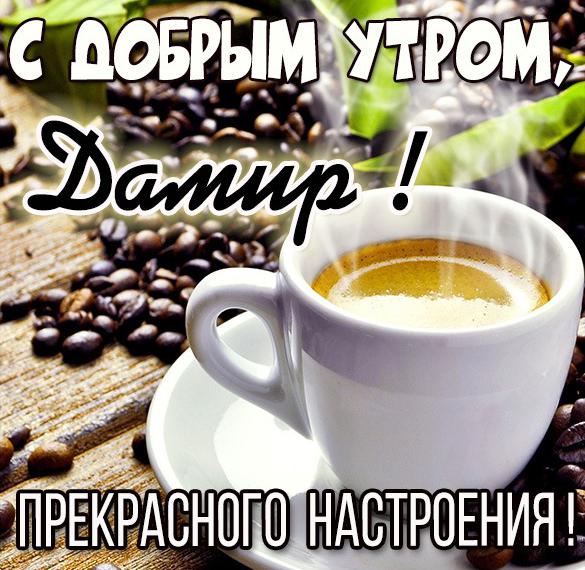 Скачать бесплатно Картинка с добрым утром Дамир на сайте WishesCards.ru