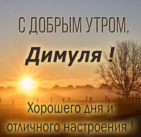 Скачать бесплатно Картинка с добрым утром Димуля на сайте WishesCards.ru