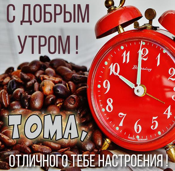 Скачать бесплатно Картинка с добрым утром для Томы на сайте WishesCards.ru