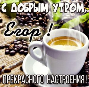 Скачать бесплатно Картинка с добрым утром Егор на сайте WishesCards.ru