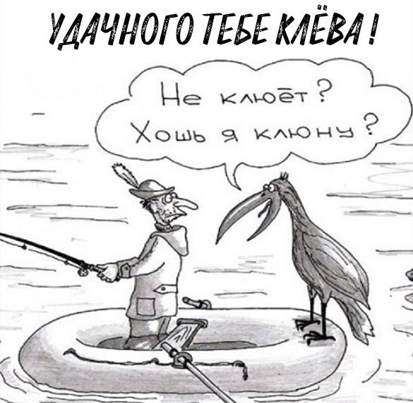 Скачать бесплатно Картинка удачного клева на рыбалке на сайте WishesCards.ru