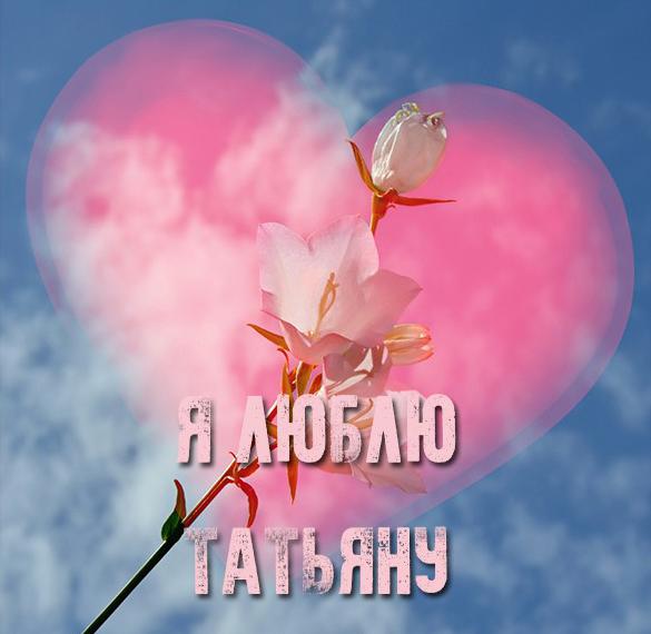 Скачать бесплатно Картинка я люблю Татьяну на сайте WishesCards.ru