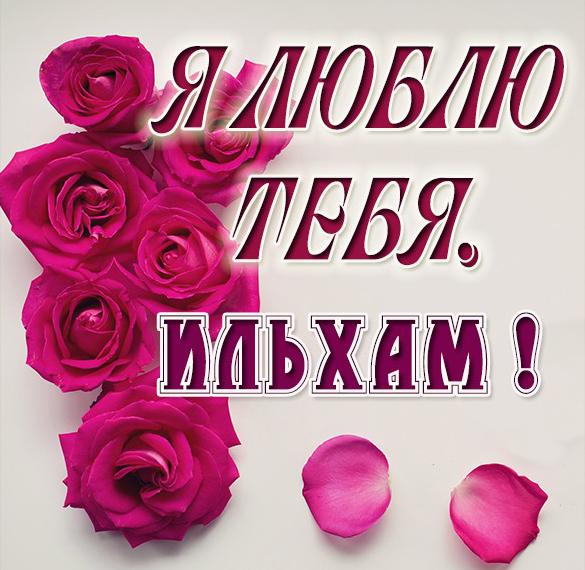 Скачать бесплатно Картинка я люблю тебя Ильхам на сайте WishesCards.ru