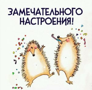 Скачать бесплатно Картинка замечательного настроения прикольная на сайте WishesCards.ru