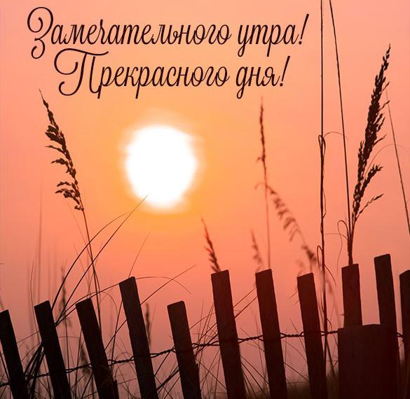 Скачать бесплатно Картинка замечательного утра и прекрасного дня на сайте WishesCards.ru