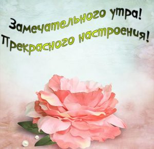 Скачать бесплатно Картинка замечательного утра и прекрасного настроения на сайте WishesCards.ru