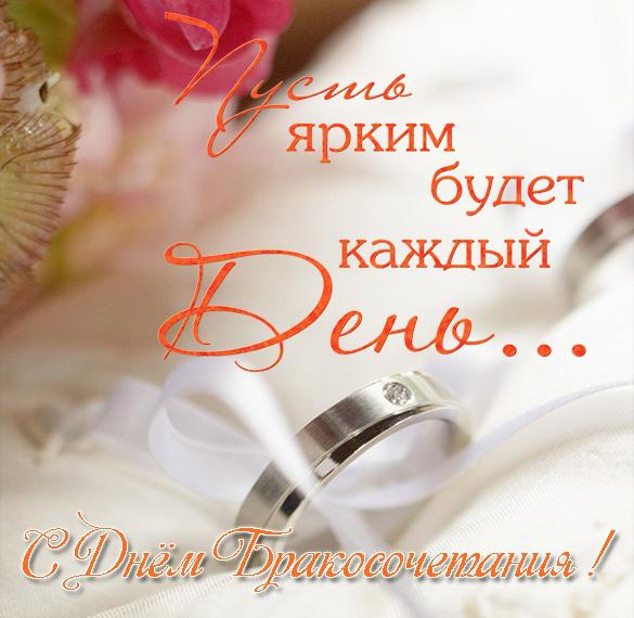 Скачать бесплатно Классная поздравительная открытка со свадьбой на сайте WishesCards.ru