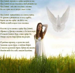 Скачать бесплатно Красивая электронная картинка на Духов день на сайте WishesCards.ru