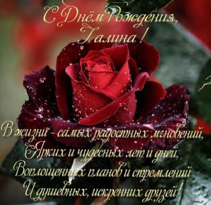 Скачать бесплатно Красивая электронная открытка с днем рождения женщине Галине на сайте WishesCards.ru
